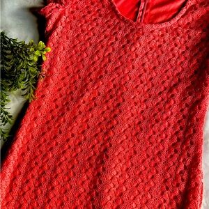 Knit-Coral Dress